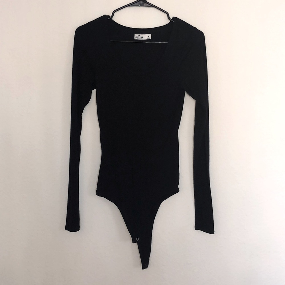 Black long sleeve bodysuit